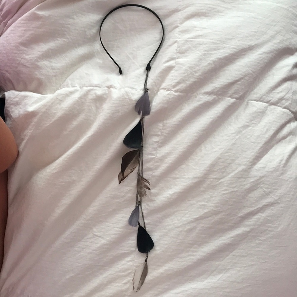 Feather accessory headband
